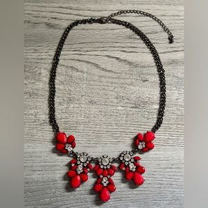Red Floral Statement